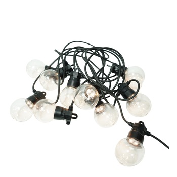 Instalatie Craciun, 10 m, 20 de LED-uri, alb-rece, model cu bulb, liniara, solara interior/exterior, Flippy Instalatie Craciun, 10 m, 20 de LED-uri, alb-rece, model cu bulb, liniara, solara interior/exterior, Flippy