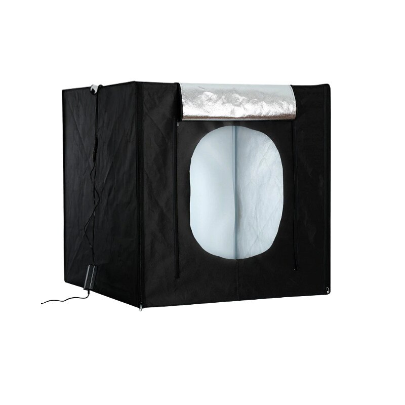 Mini studio foto LED 40cm 3 fundaluri si 2 baghete LED