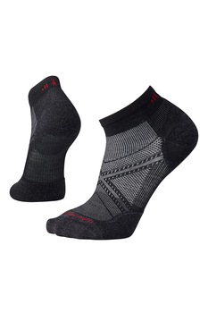 Smartwool, Sosete din amestec de lana Merinos cu amortizare pentru alergare, Negru/Gri, 38-41 Smartwool, Sosete din amestec de lana Merinos cu amortizare pentru alergare, Negru/Gri, 38-41
