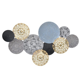 Decor perete metalic,113x5x60 cm, Multicolor Decor perete metalic,113x5x60 cm, Multicolor