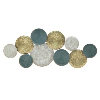 Decor perete metalic,114x5x48 cm, Multicolor Decor perete metalic,114x5x48 cm, Multicolor