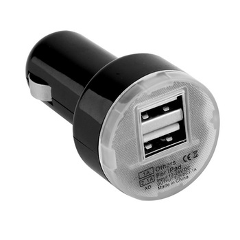 Adaptor Priza Auto MRG, Bricheta 12-24V, 2 x USB, Negru Adaptor Priza Auto MRG, Bricheta 12-24V, 2 x USB, Negru