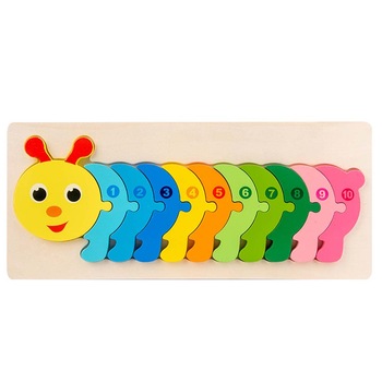 Jucarie educativa, puzzle 3D din lemn incastru, Omida cu cifre, 11 piese, WD2051-F RCO® Jucarie educativa, puzzle 3D din lemn incastru, Omida cu cifre, 11 piese, WD2051-F RCO®