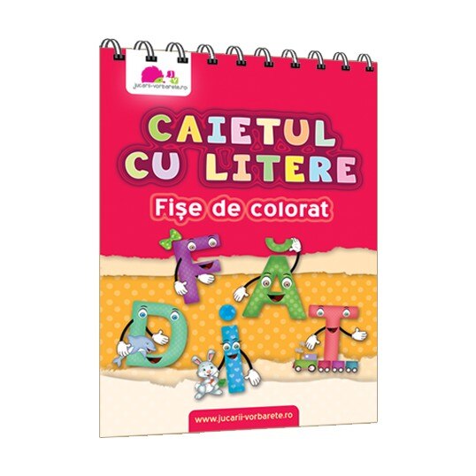 Caietul cu litere - Fise de colorat