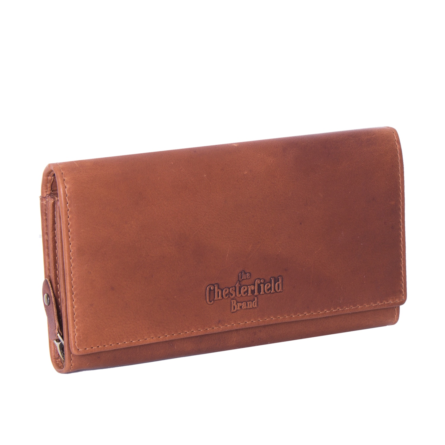 Portofel dama din piele naturala, The Chesterfield Brand, Mirthe, cu protectie anti scanare RFID, Maro coniac