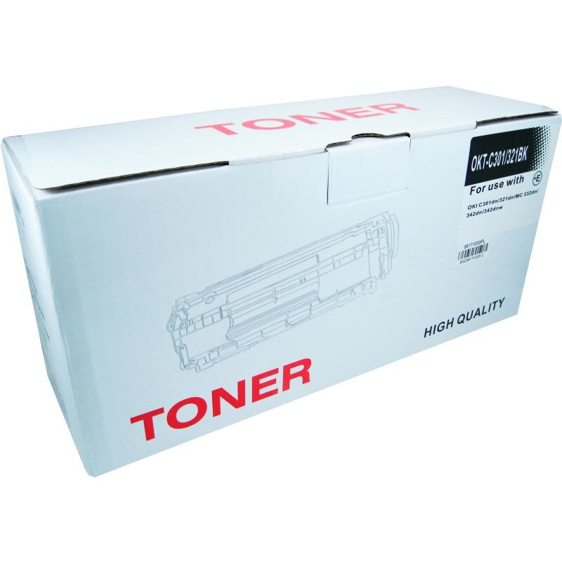 Cartus toner RETECH compatibil cu Oki C301, C321 black