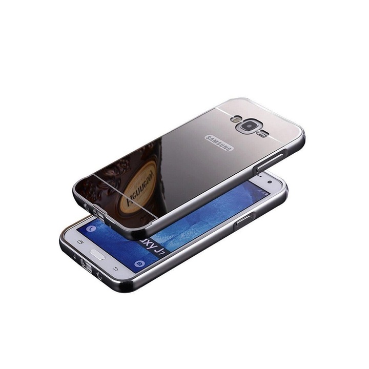 Алуминиев калъф I-berry Mirror за Samsung Galaxy J1 (2016) сребрист