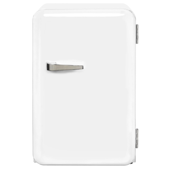 mini frigider retro Exquisit RKB 60-14 A ++w  clasa A++  volum 70 L  inaltime 68 cm  alb reducere