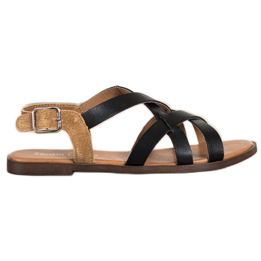 Sandale de dama, Sergio Leone, BM114561, Negru