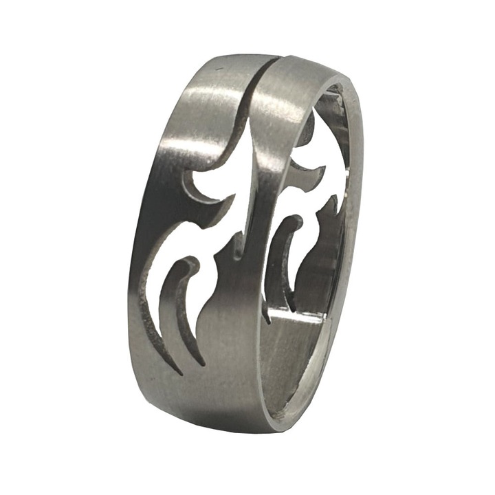 Gyűrű 3543 rozsdamentes acél, ezüst, 10.5US, Sic Moda