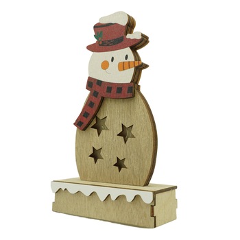 Decoratiune luminoasa, Flippy, Om de zapada, maro, lungime: 10 cm, latime: 5 cm, inaltime: 19 cm, lemn, interior/exterior Decoratiune luminoasa, Flippy, Om de zapada, maro, lungime: 10 cm, latime: 5 cm, inaltime: 19 cm, lemn, interior/exterior