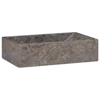 Chiuveta de baie, vidaXL, Marmura, 45 x 30 x 12 cm, Gri Chiuveta de baie, vidaXL, Marmura, 45 x 30 x 12 cm, Gri