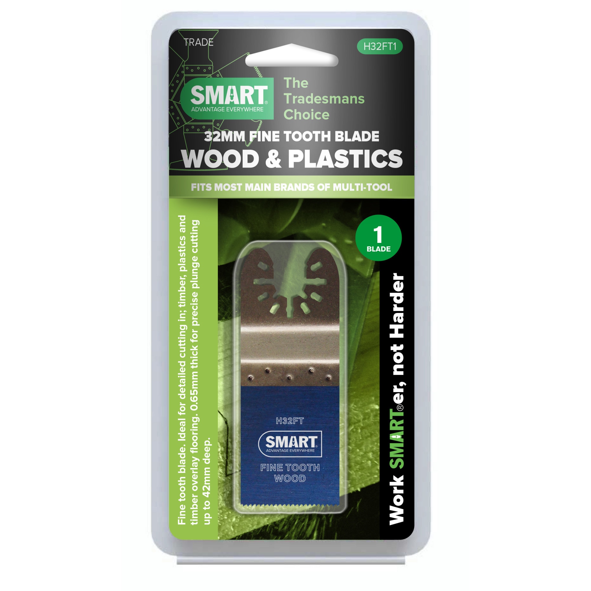 Set cu 3 Lame Multifunctionala SMART H32FT3 Universal Fine Tooth pentru Lemn si Plastic