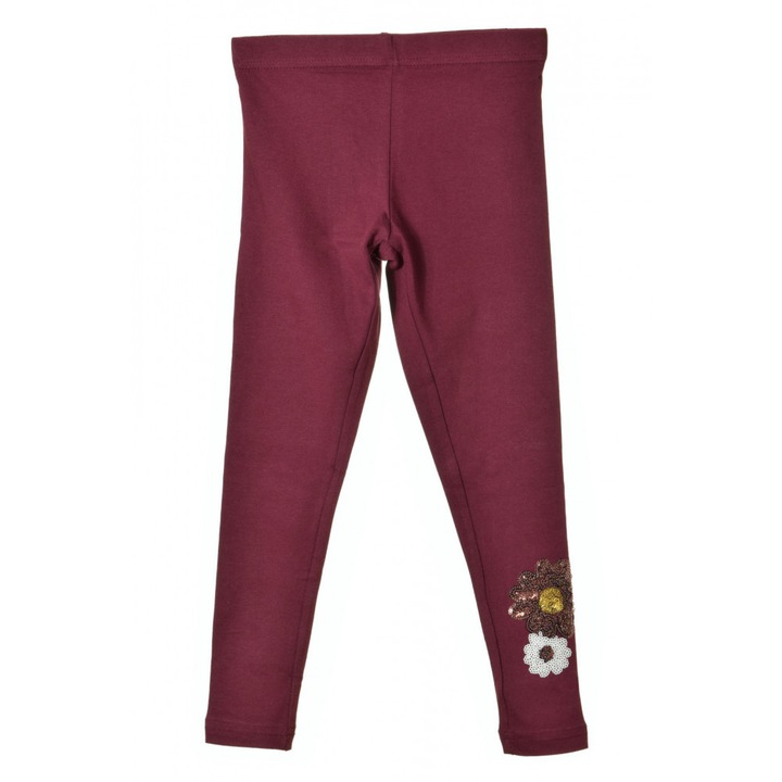 Desigual bordó, flitteres lány leggings – 4 év