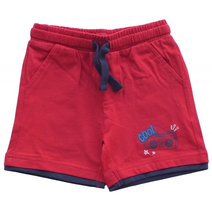 Pantaloni scurți roșii Knot So Bad pentru băiat