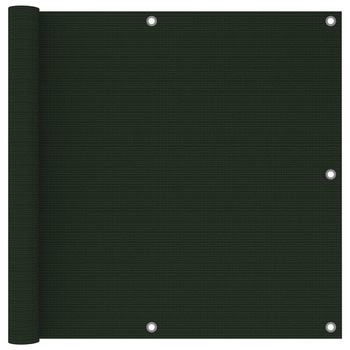 Paravan balcon vidaXL, HDPE - Polietilena, 90 x 600 cm, 160 g/m², Verde inchis Paravan balcon vidaXL, HDPE - Polietilena, 90 x 600 cm, 160 g/m², Verde inchis
