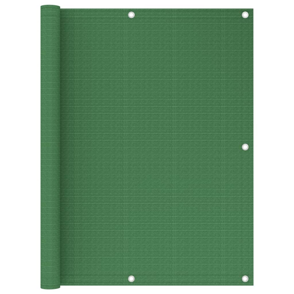 Paravan balcon vidaXL, HDPE - Polietilena, 120 x 500 cm, 160 g/m², Verde deschis