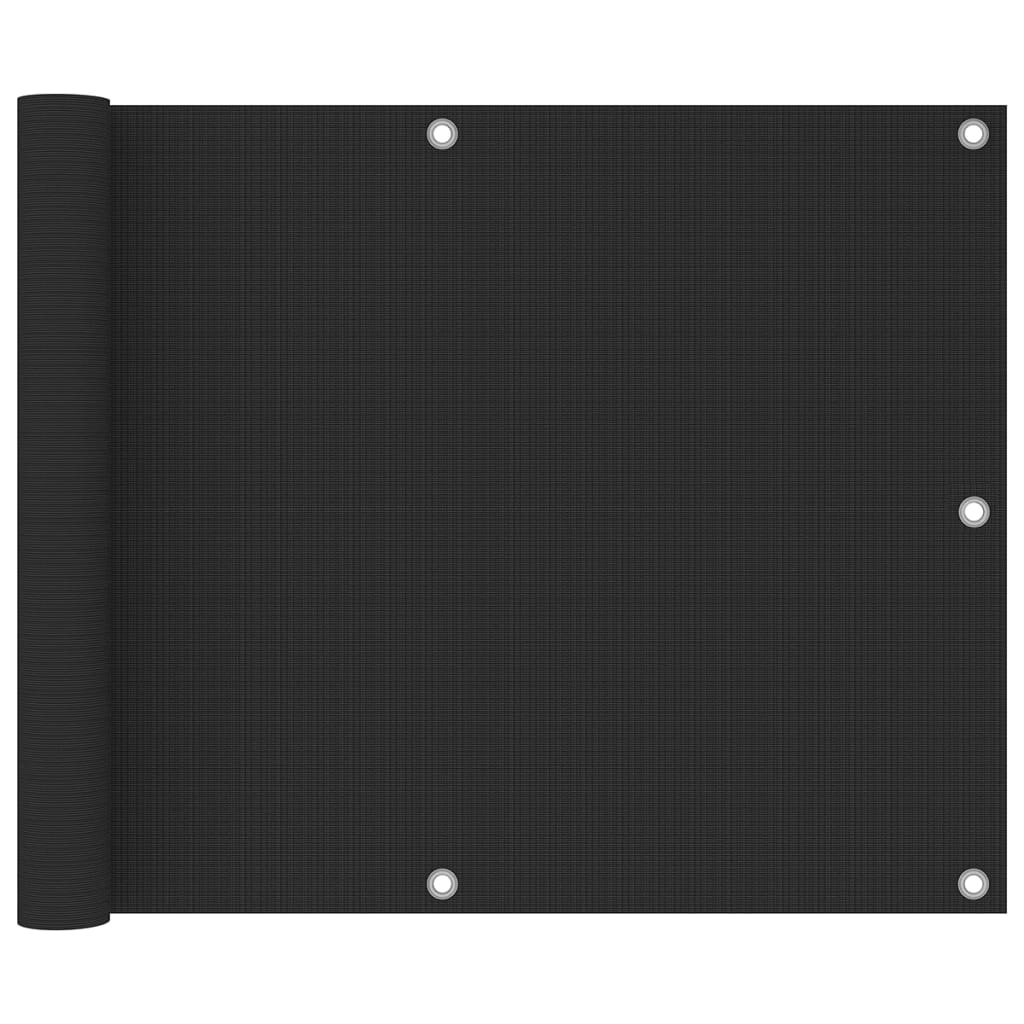 Paravan balcon vidaXL, HDPE - Polietilena, 75 x 300 cm, 160 g/m², Antracit