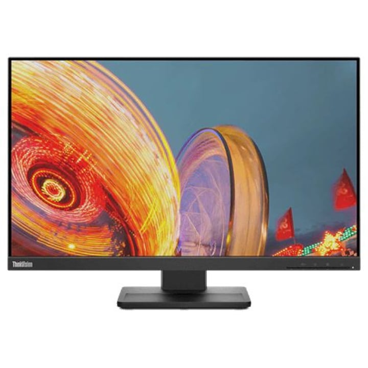 Lenovo ThinkVision E24Q-20 Monitor, IPS, 23,8", WQHD, 2560x1440, 75 Hz, 4 ms, HDMI, DisplayPort