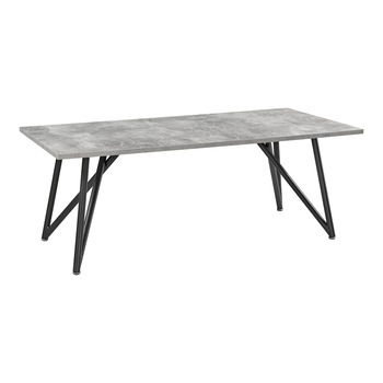 Masuta cafea, en.casa, Sater B, 120 x 60 x 45 cm, MDF/otel, efect beton/negru Masuta cafea, en.casa, Sater B, 120 x 60 x 45 cm, MDF/otel, efect beton/negru