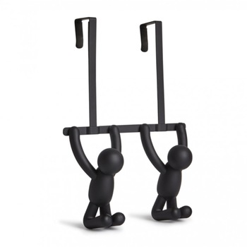Cuier de usa, negru, Buddy, 32 x 21.5 x 11 cm Cuier de usa, negru, Buddy, 32 x 21.5 x 11 cm
