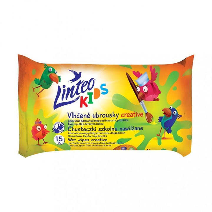 Linteo Baby Kids nedves törlőkendő – 15 db