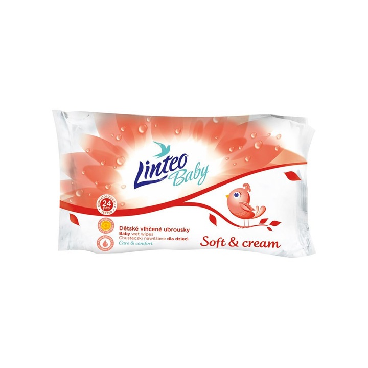 Nedves törlőkendő Linteo Baby 24 db