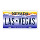 Placa metalica decorativa, Model Las Vegas, 30 x 15 cm, Multicolor