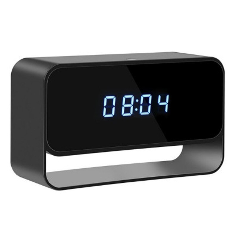 Ceas de birou iUni CP27, 1080P, Wi-Fi, P2P, Compatibil Android / iOS, Senzor de miscare, Night Vision, 140 de grade