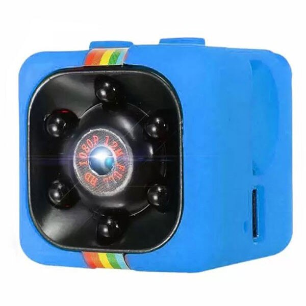 Mini Camera iUni CQ11, Full HD 1080p, Night Vision, Audio Video, Albastru