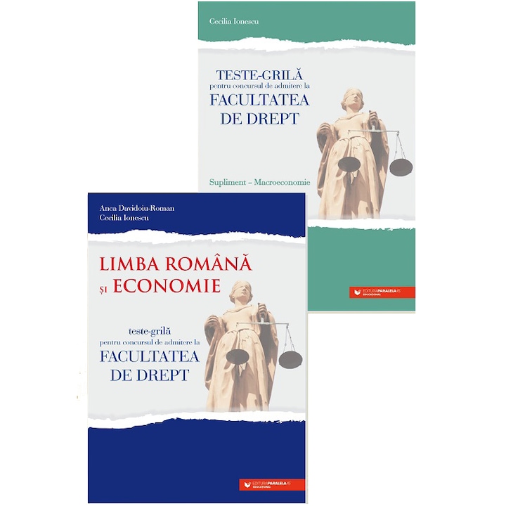 Teste-grila lb. romana & economie. Facult. de drept, ed. 6 cu supliment macroeconomie, Anca Davidoiu-Roman, Cecilia Ionescu