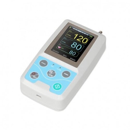 Holter de tensiune, CONTEC ABPM50, monitorizeaza tensiune si puls 24h, cu 3 mansete de dimensiuni diferite