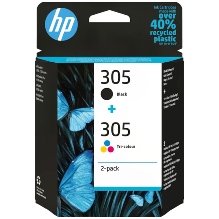 Cartus cerneala HP 305 Multipack, black/tri-colour, Eligibil Instant Ink