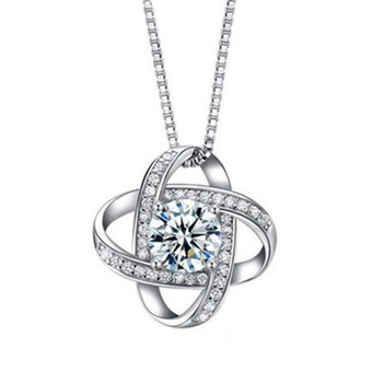 Lantisor + Colier din argint 925 Placat cu Aur Alb , ASKSA, pandantiv zircon forma runda, cutie eleganta cadou Lantisor + Colier din argint 925 Placat cu Aur Alb , ASKSA, pandantiv zircon forma runda, cutie eleganta cadou