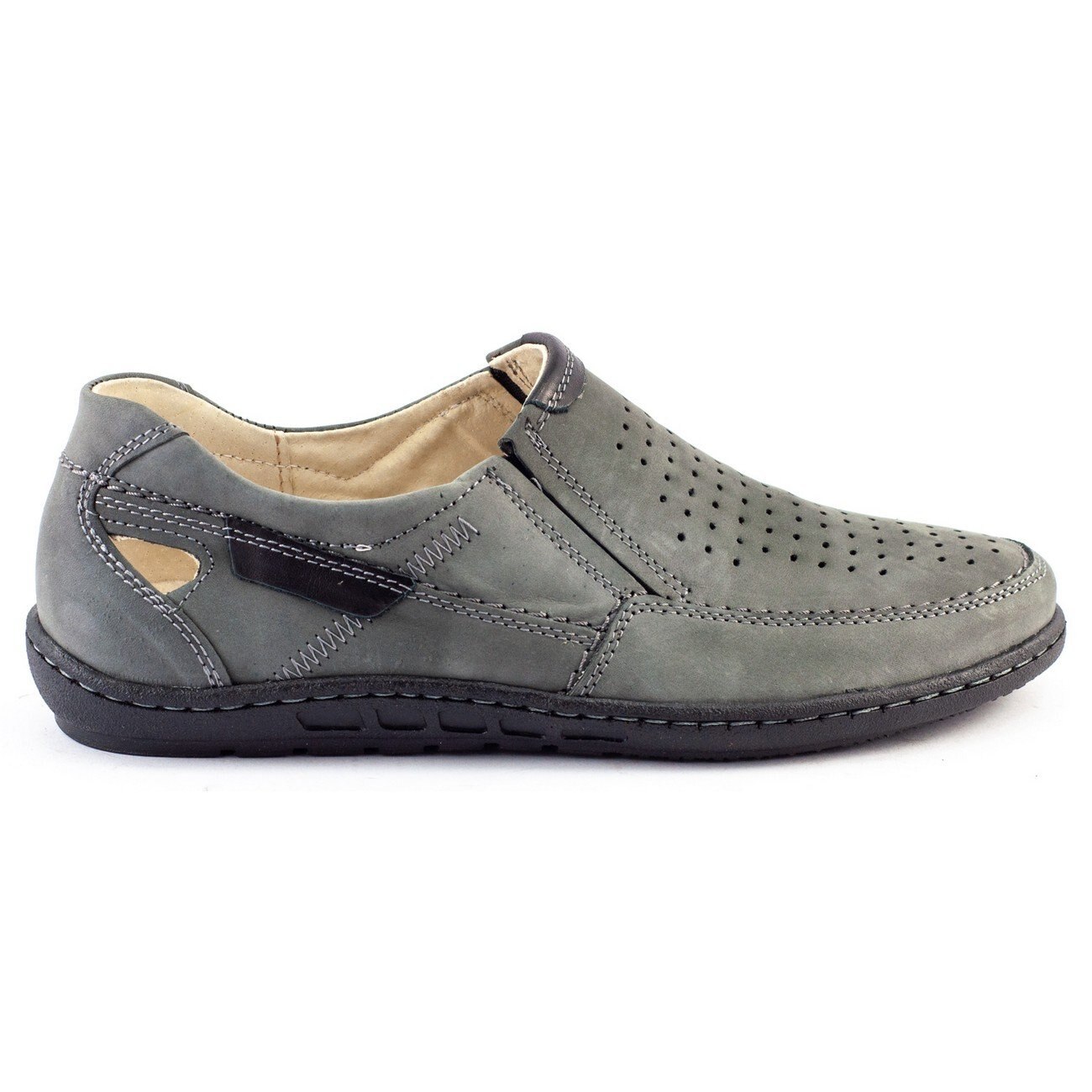 Mocasini barbati, KENT, BM104828, Gri