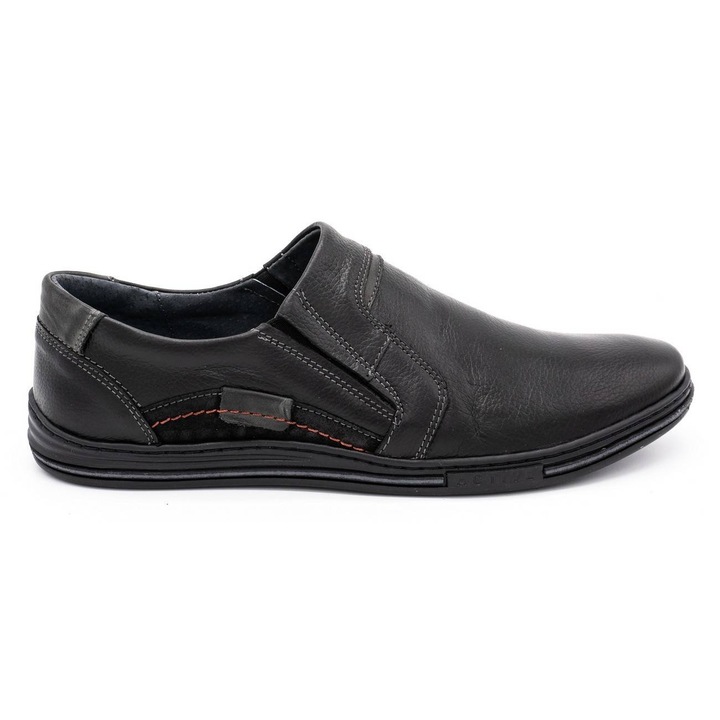 Mocasini barbati, Olivier, BM110201, Negru