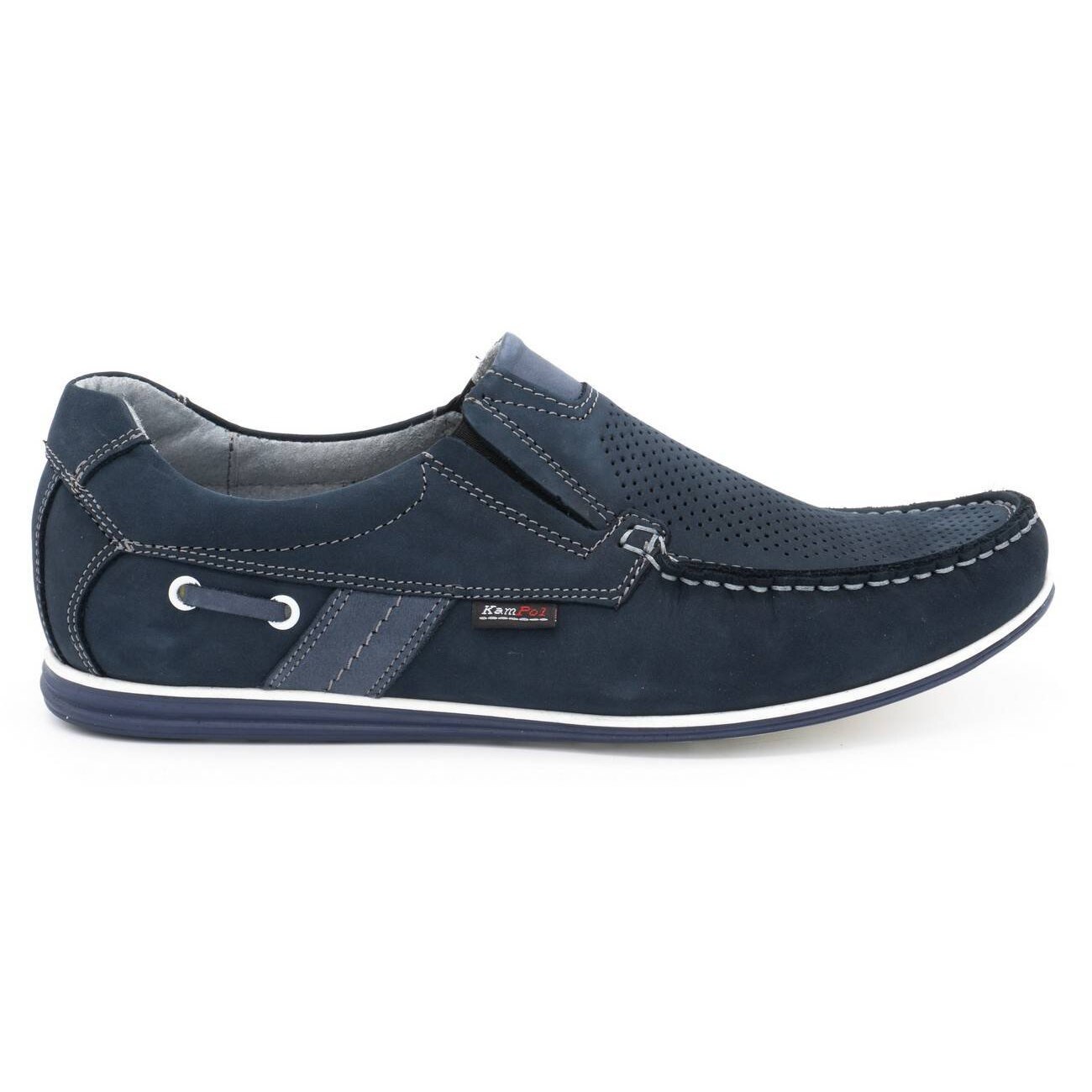 Mocasini barbati, Kampol, BM108052, albastru marin, EU 41