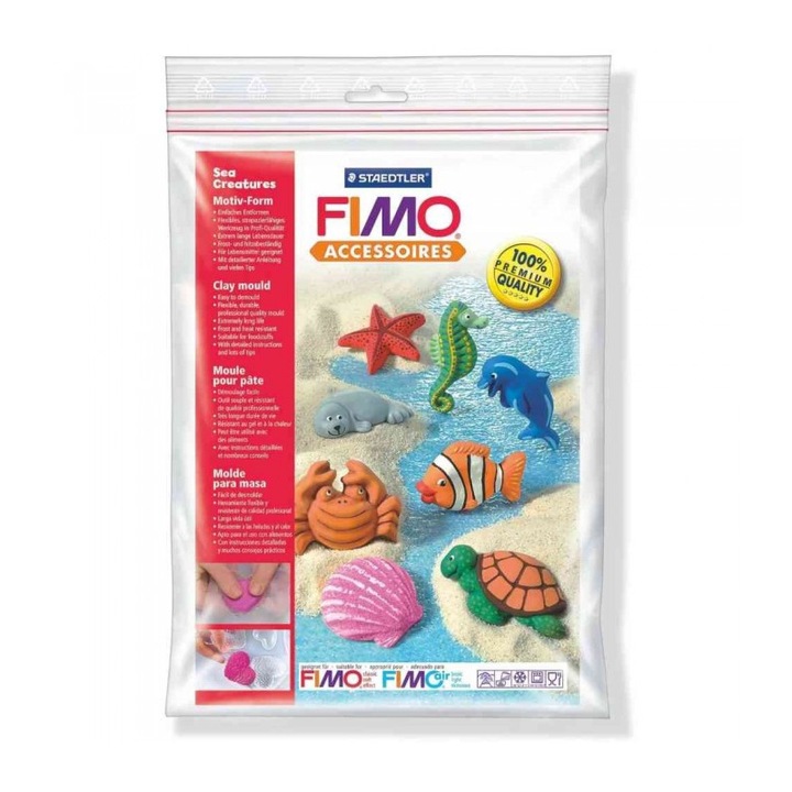 Комплект глина FIMO, формички морски обитатели