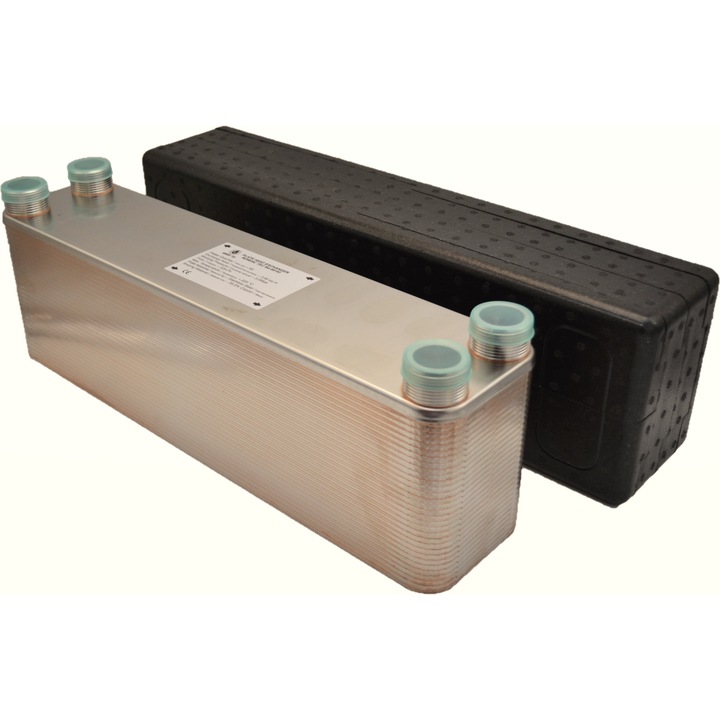 Schimbator de caldura NORDIC TEC Ba 60-60 5/4'', 230kW, 60 placi cu izolatie, Otel inoxidabil, 316L, Auriu