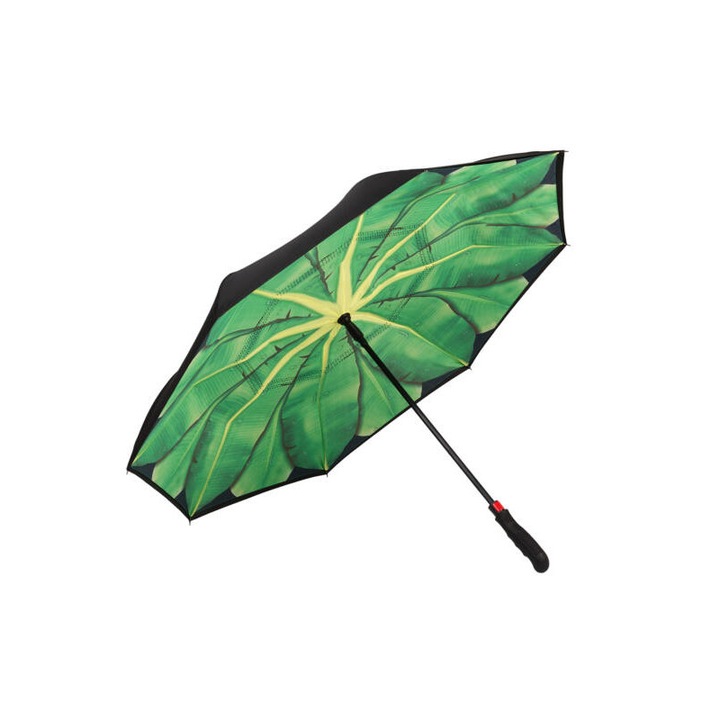 Banánlevelek - UV szűrős- kétrétegű, automata, fordított esernyő / napernyő - von Lilienfeld