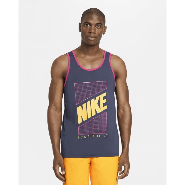 Maiou Nike tank top NESSB650-440, Barbati, XS INTL, Albastru