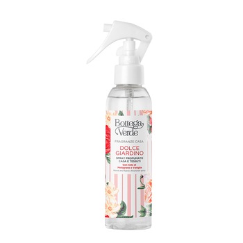 Spray parfumat, pentru uz casnic si textil, cu note de rodie si vanilie - Dolce Giardino, 150 ML, Bottega Verde Spray parfumat, pentru uz casnic si textil, cu note de rodie si vanilie - Dolce Giardino, 150 ML, Bottega Verde