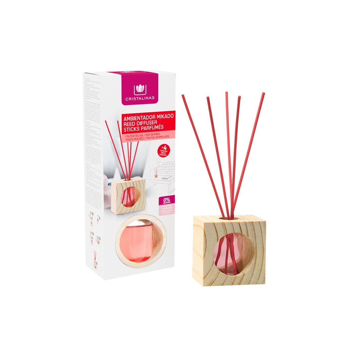 Odorizant cub lemn 0% alcool Fructe rosii 30 ml