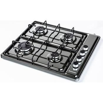 Plita Incorporabila Ravanson K04BNG , Gaz, 4 arzatoare , 54.5 cm, Inox Plita Incorporabila Ravanson K04BNG , Gaz, 4 arzatoare , 54.5 cm, Inox