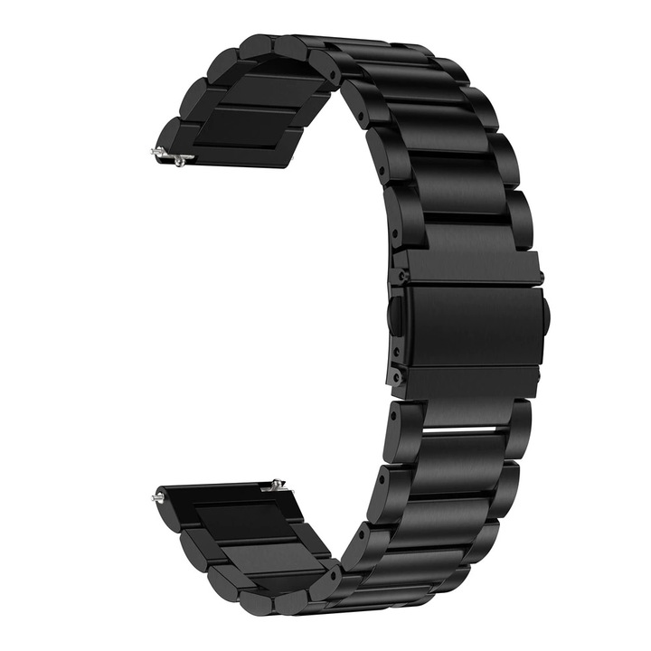 Стоманена верижка SmartWtools, 22mm, за Huawei GT2, GT3, GT4 Pro, GT5, 46мм, черна
