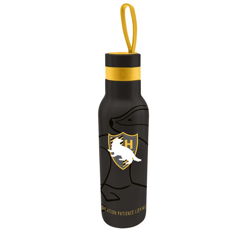 Sticla termica Harry Potter Hufflepuff, Negru, 500 ml