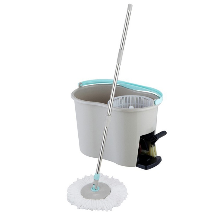 Mop cu Galeata 15l, Alb cu Albastru