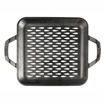 Tava patrata cu doua manere si gauri perforate pentru gratar Chef Collection Lodge 28 cm L-C11SGT Tava patrata cu doua manere si gauri perforate pentru gratar Chef Collection Lodge 28 cm L-C11SGT