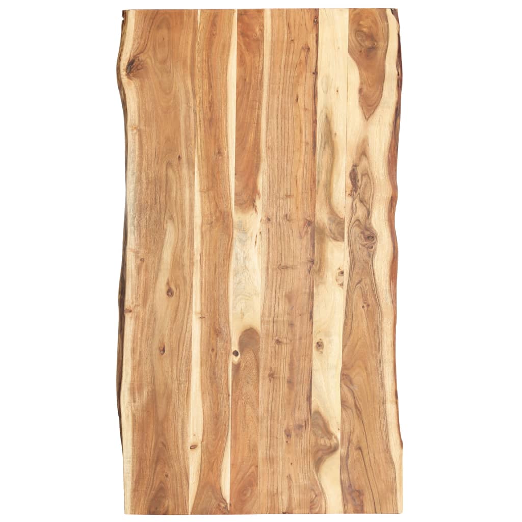 Blat de masa, 120x(50-60)x3,8 cm, lemn masiv de acacia