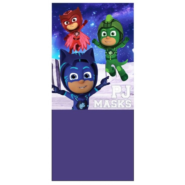 Fular circular PJ Masks, tip guler, reversibil,coral 6533, Albastru, Unica